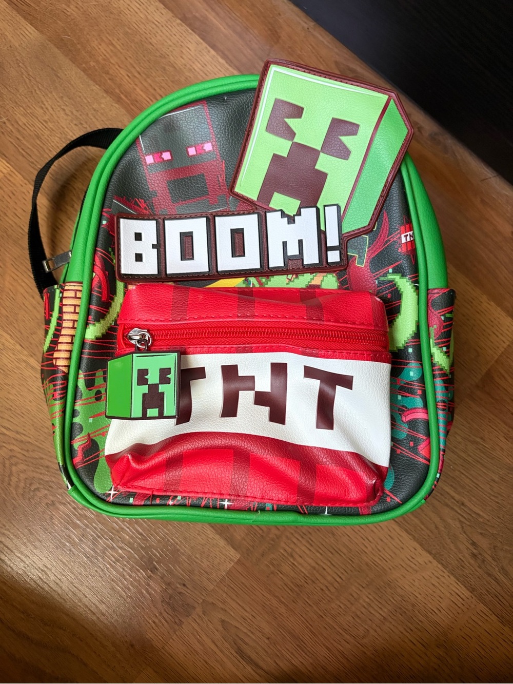 Minecraft 'BOOM!' Creeper Graphic Backpack